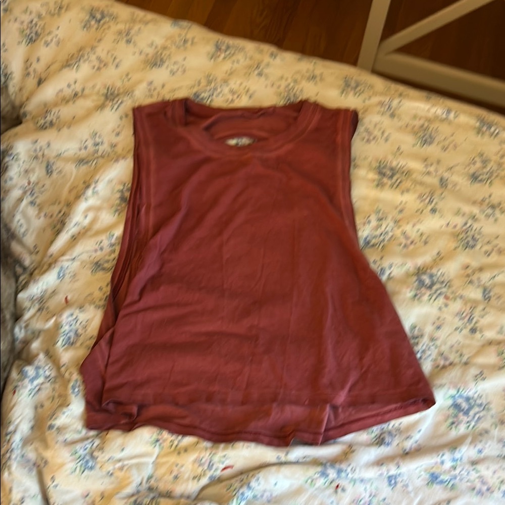 Lululemon Athletica Red Tank Top